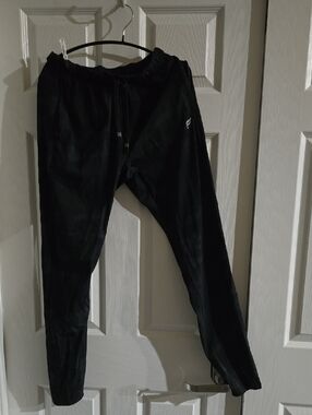 Men's Black Athletic Track Pants - Lightweight Joggers